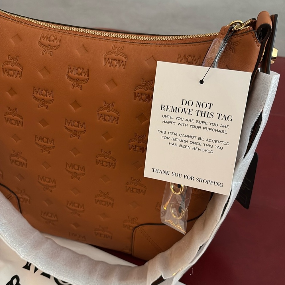 NWT- MCM Klara Hobo Monogram Shoulder Bag - Picture 4 of 8